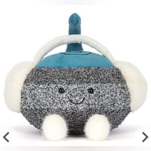 NWT Jellycat Amuseables Sports Cariss Curling Stone *2026 Olympics* & Dust Bag